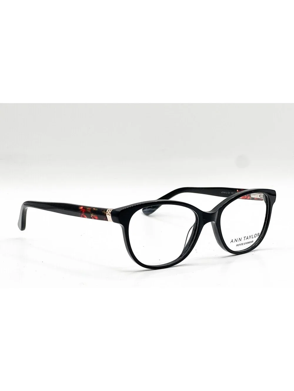 Ann Taylor Atp813 C01 Black/Red Tortoise Authentic Eyeglasses 48-15-130